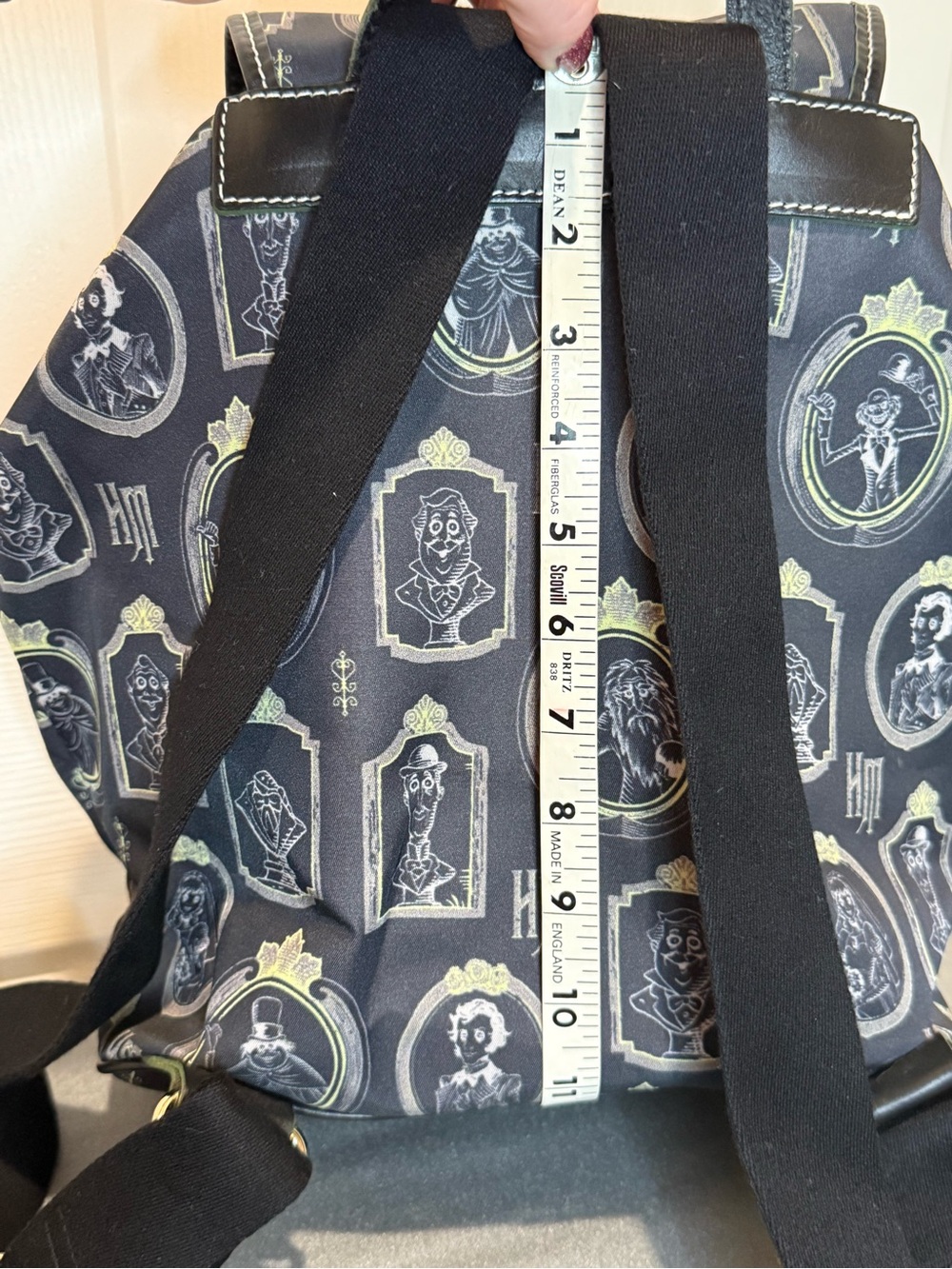 Dooney & Bourke Black Haunted Portraits Backpack - Picture 10 of 12